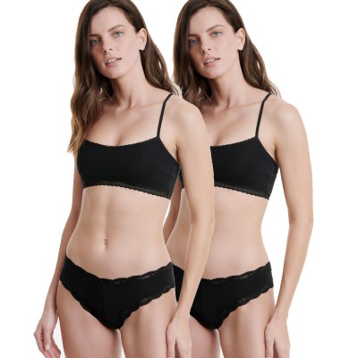 Walk Lace Brief από Bamboo Σετ 2 Τεμαχίων