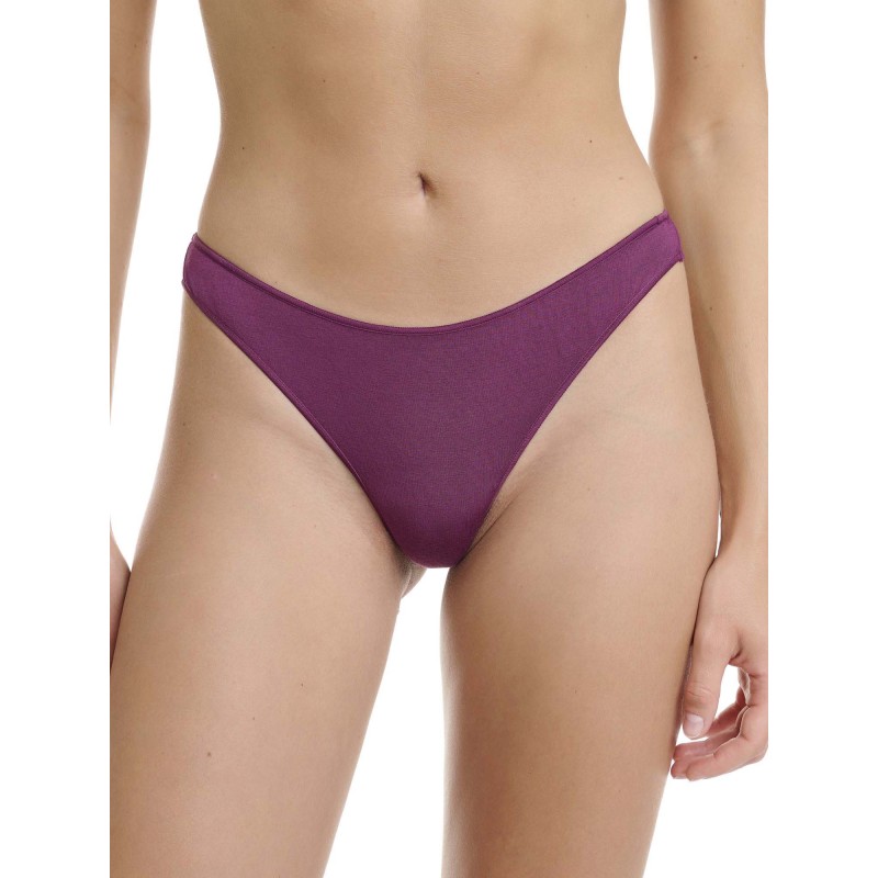 WALK - Γυναικεία Σλιπ Brazilian Rio από Bamboo Μονόχρωμα Σετ 2 Τεμαχίων