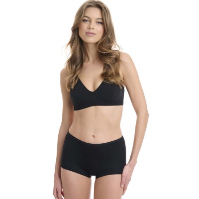 Walk Γυναικείο Boxer Bamboo Μονόχρωμο Σετ 2 Τεμαχίων