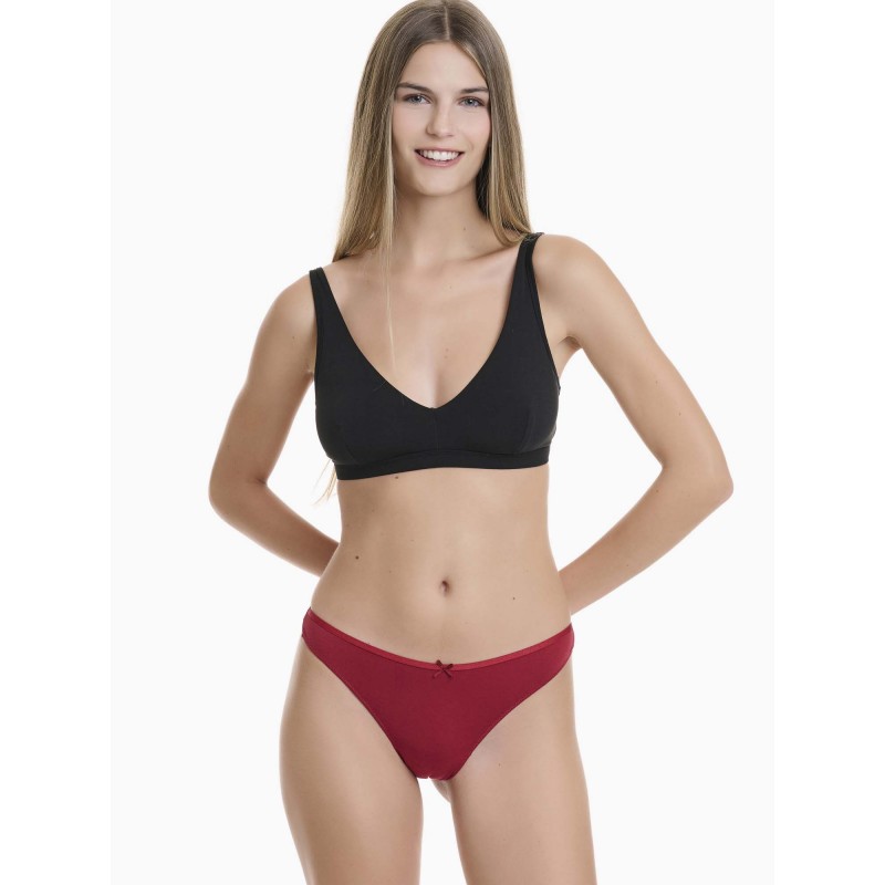 WALK - Γυναικείο Brazilian Σλιπ από Bamboo και Δαντέλα
