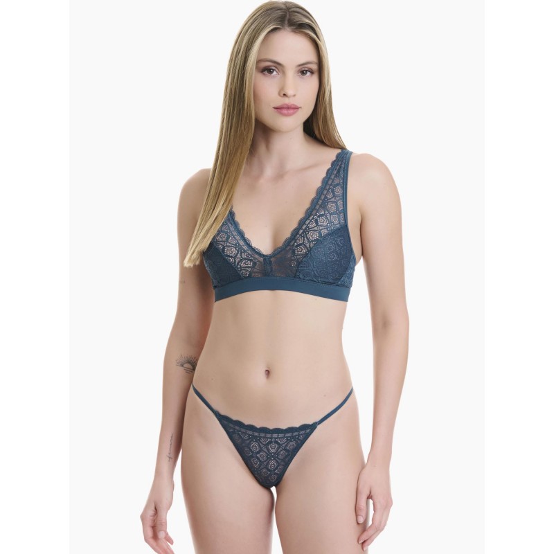 WALK - Γυναικείο G-string από Δαντέλα με Λεπτό Κορδονάκι στο Πλάι