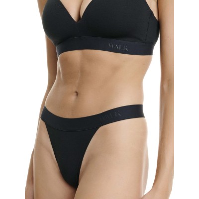WALK - Γυναικείο Βαμβακερό Tanga String Μονόχρωμο με Λάστιχο