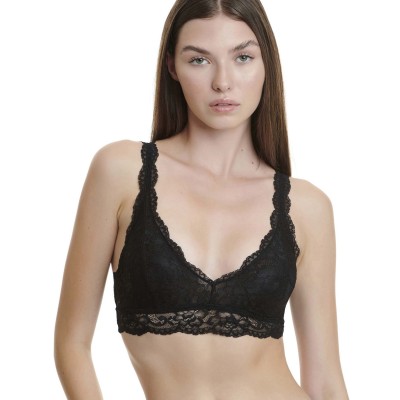 WALK - Γυναικείο Bralette από Δαντέλα με Αφαιρούμενα Pads