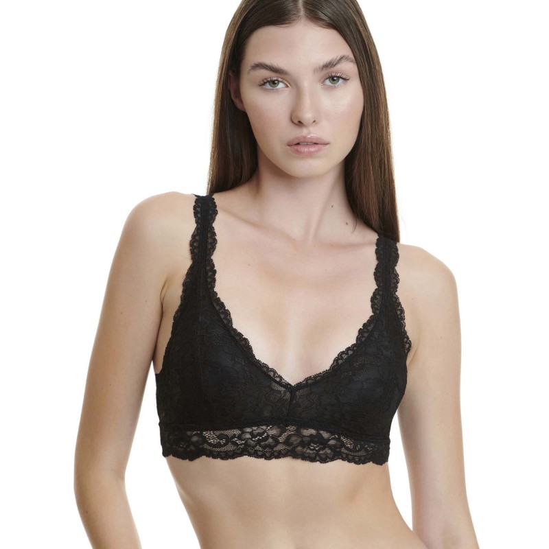WALK - Γυναικείο Bralette από Δαντέλα με Αφαιρούμενα Pads