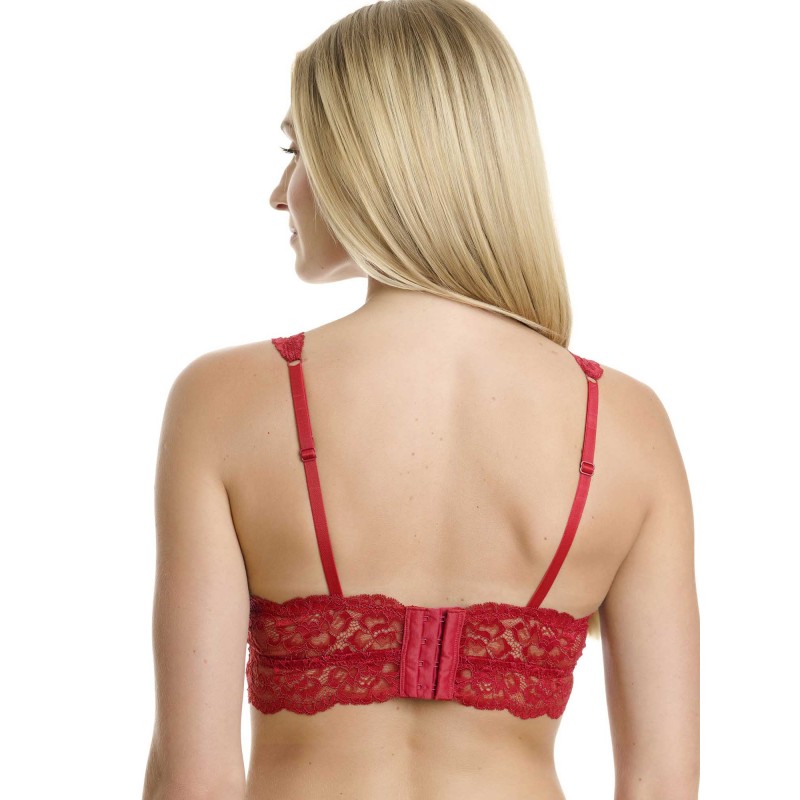 WALK - Γυναικείο Bralette από Δαντέλα με Αφαιρούμενα Pads
