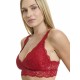 WALK - Γυναικείο Bralette από Δαντέλα με Αφαιρούμενα Pads