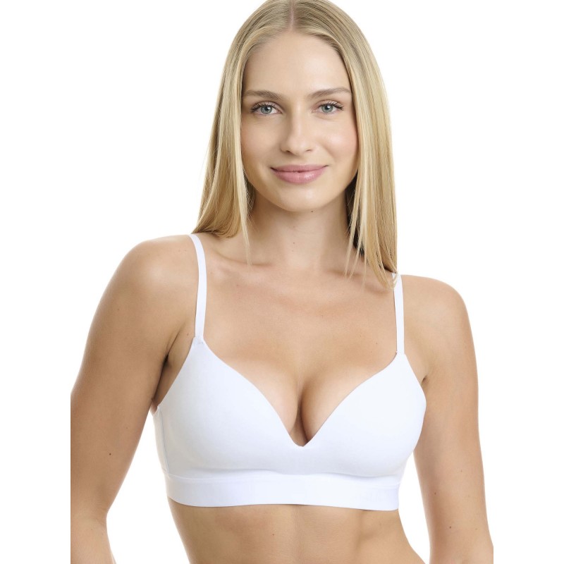WALK - Γυναικείο Βαμβακερό Σουτιέν με Λάστιχο και Ελαφριά Ενίσχυση