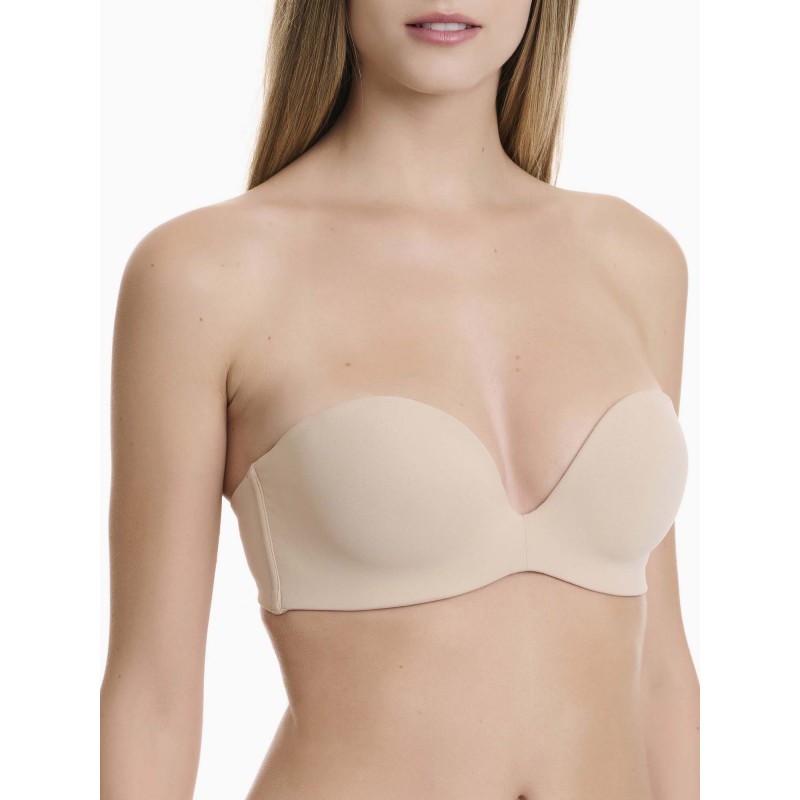 WALK - Γυναικείο Strapless Push-Up Σουτιέν με Αφαιρούμενη Ενίσχυση