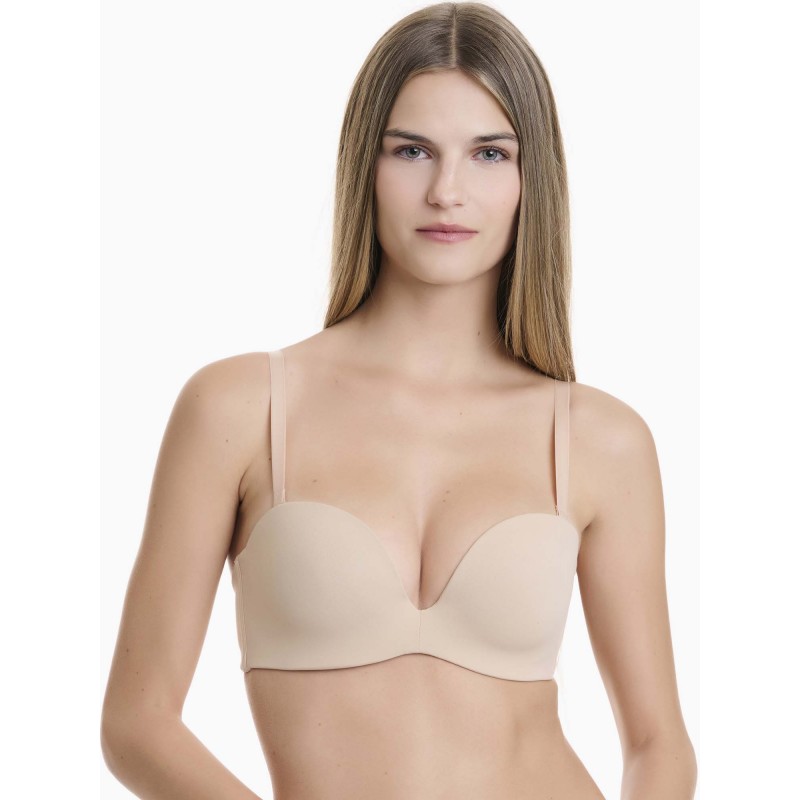 WALK - Γυναικείο Strapless Push-Up Σουτιέν με Αφαιρούμενη Ενίσχυση