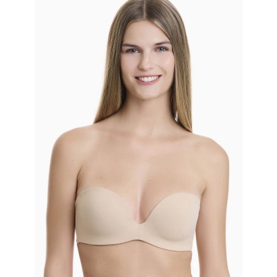 WALK - Γυναικείο Strapless Push-Up Σουτιέν με Αφαιρούμενη Ενίσχυση