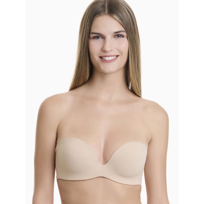 WALK - Γυναικείο Strapless Push-Up Σουτιέν με Αφαιρούμενη Ενίσχυση