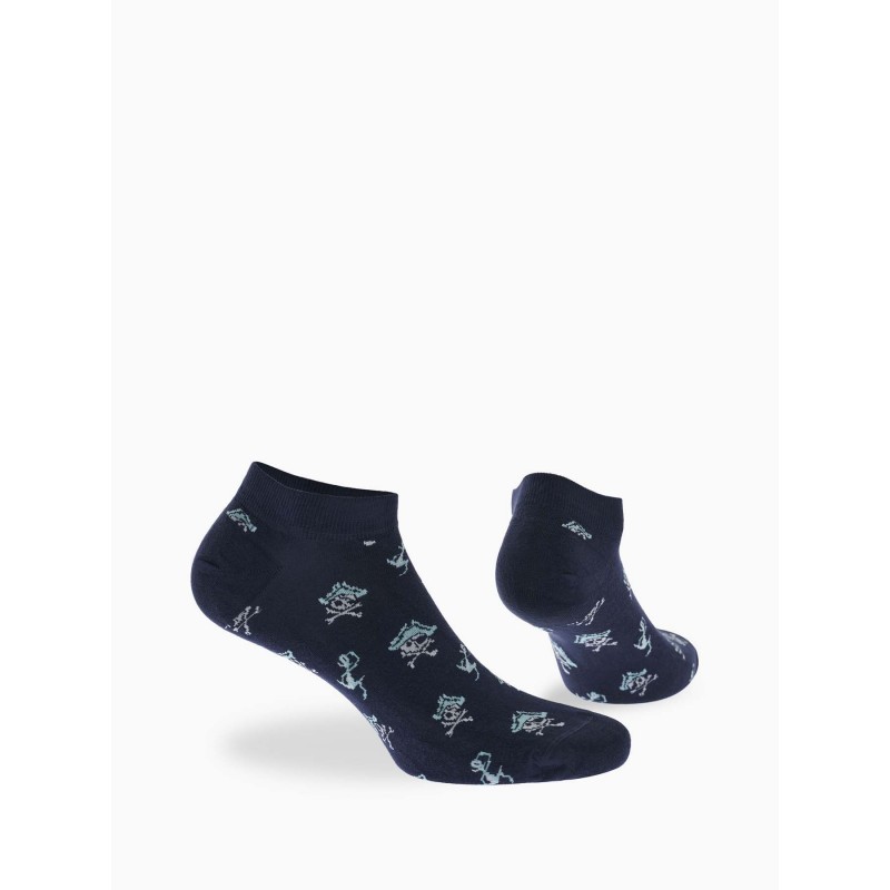 WALK - Ανδρική Κάλτσα Bamboo Κοφτή με Σχέδιο