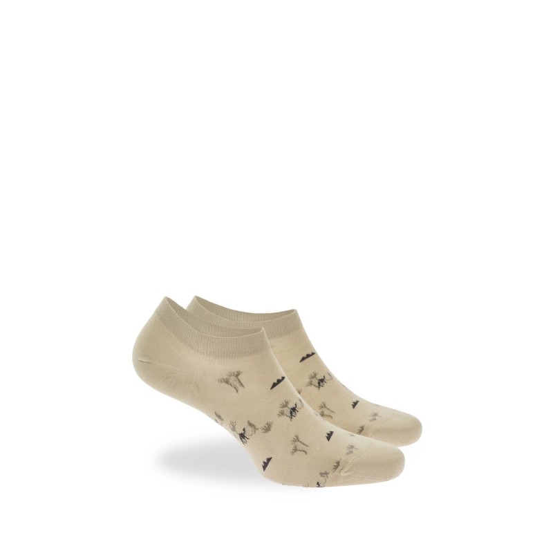 WALK - Ανδρική Κάλτσα Bamboo Sneakers με Σχέδιο