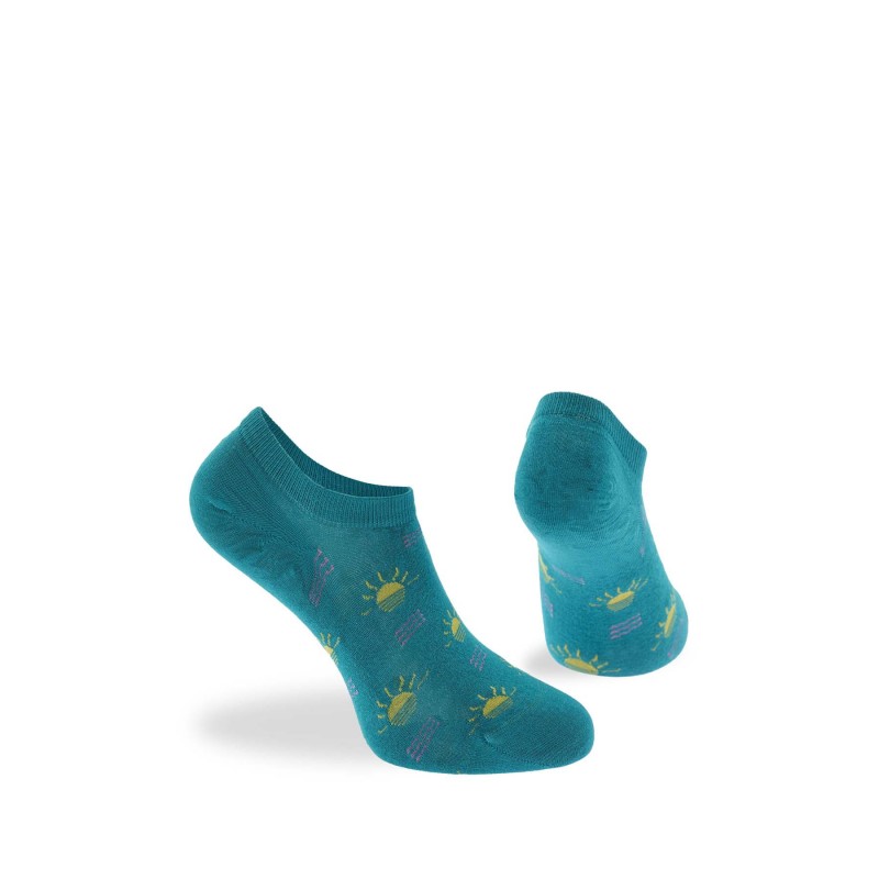 WALK - Γυναικεία Κάλτσα Sneaker Bamboo με Σχέδιο