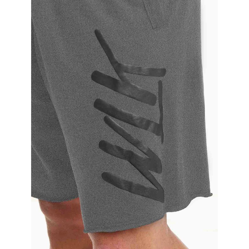 WALK - Ανδρική Αθλητική Βαμβακερή Βερμούδα με Τύπωμα