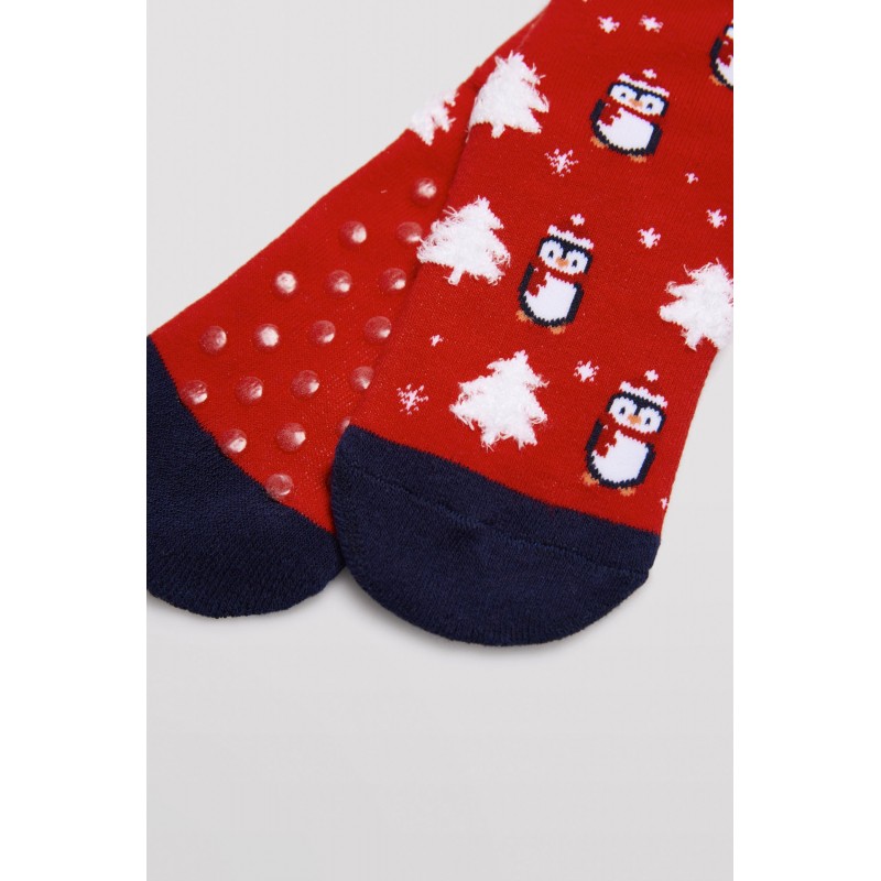 Ysabel Mora - Παιδική Χριστουγεννιάτικη Kάλτσα Thermal με Αντιολισθητική Σόλα X-MAS Gift Box 2Pack