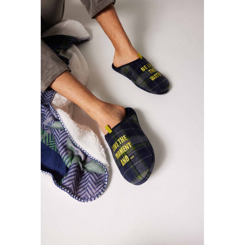 Ysabel Mora - Ανδρικές Παντόφλες Live The Moment House Slippers