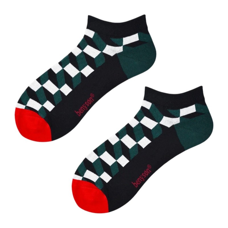 Benyson - Ανδρική Κάλτσα Κοντή με Σχέδιο Chess
