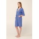 Σταυρωτή Καλοκαιρινή Ρόμπα από Βαμβάκι BLUE IRIS (22256-BLUE IRIS) Σταυρωτή Καλοκαιρινή Ρόμπα από Βαμβάκι BLUE IRIS (22256-BLUE IRIS)
