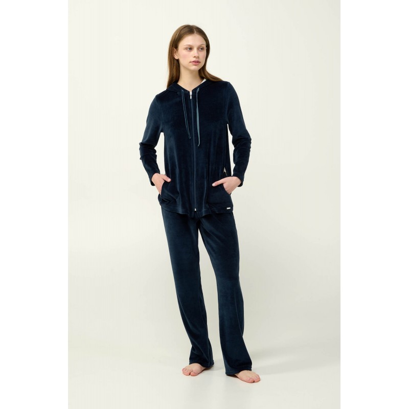Χειμερινό Lounge Set με Κουκούλα BLUE BLAZER (23116-BLUE BLAZER)