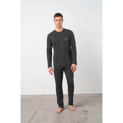 Πυτζάμα με Μακρύ Μανίκι DARK GRAY (21902-DARK GRAY)