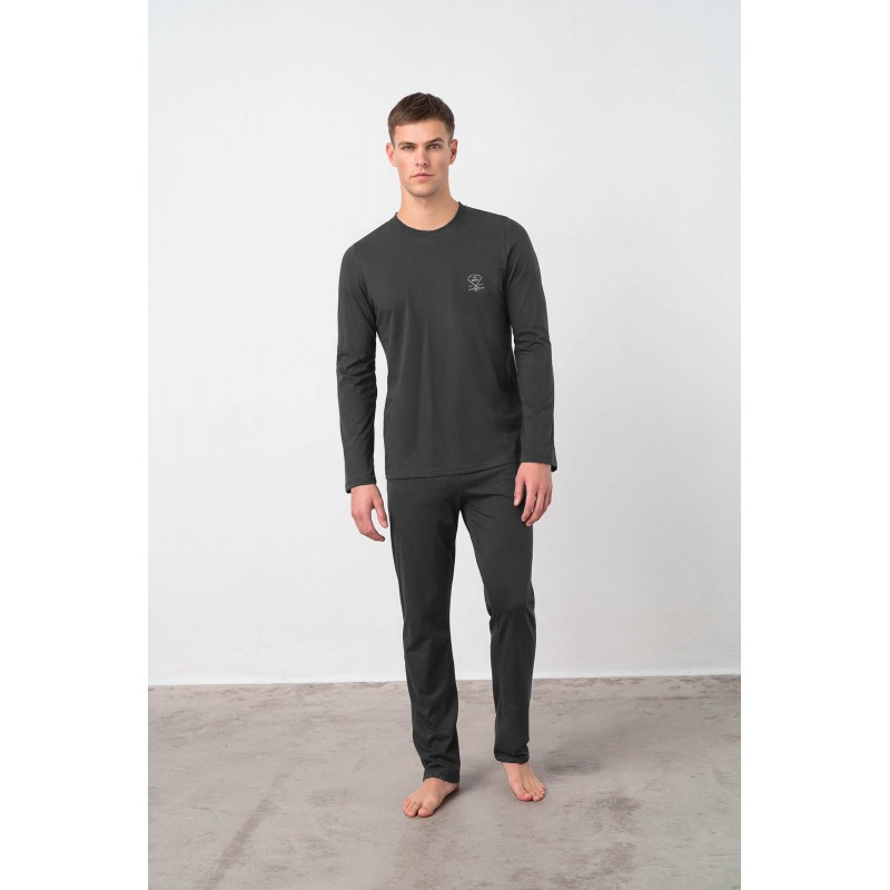 Πυτζάμα με Μακρύ Μανίκι DARK GRAY (21902-DARK GRAY)