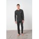 Πυτζάμα με Μακρύ Μανίκι DARK GRAY (21902-DARK GRAY)