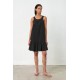 Μονόχρωμο Αμάνικο Φόρεμα BLACK (18451-BLACK)