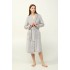 Γυναικεία Σταυρωτή Ρόμπα Fleece GRAY SILVER (23280-GRAY SILVER)