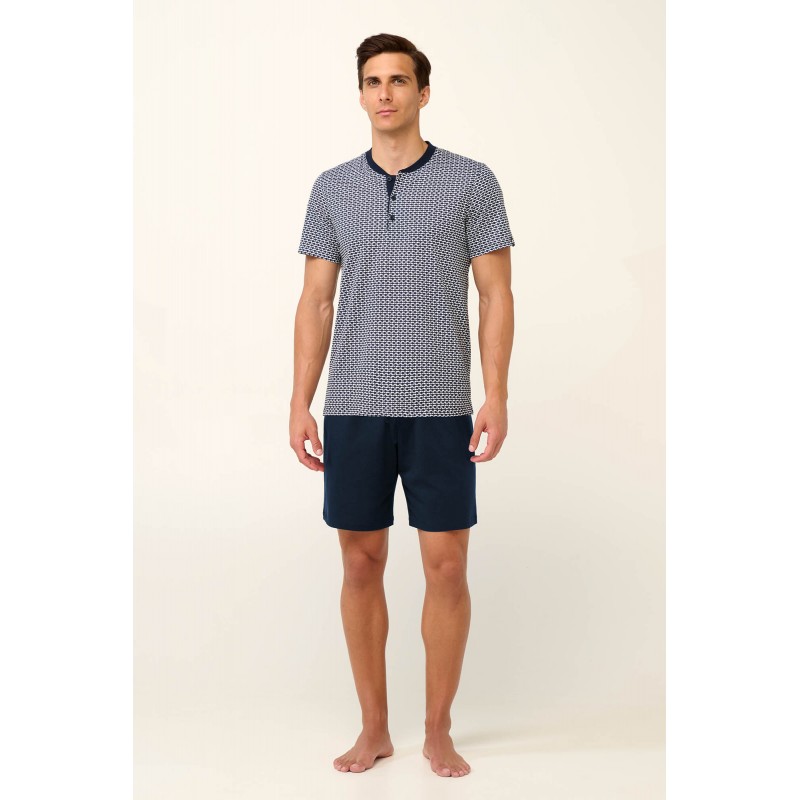 Βαμβακερό Ανδρικό Σετ Τριών Τεμαχιων BLUE (22671-BLUE) Βαμβακερό Ανδρικό Σετ Τριών Τεμαχιων BLUE (22671-BLUE)
