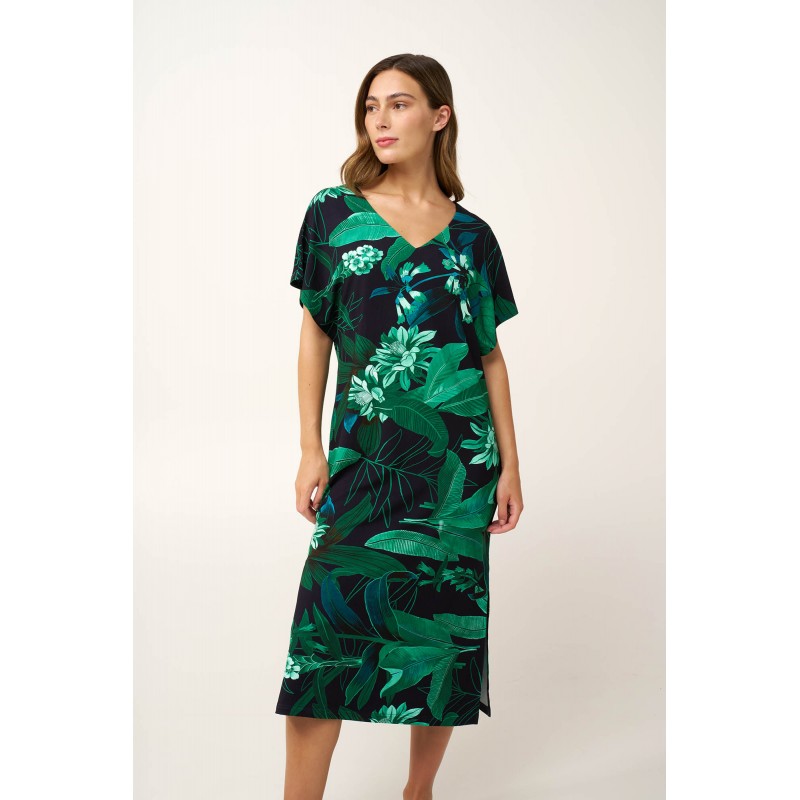 Μακρύ Καλοκαιρινό Φόρεμα Viscose BLUE (24473-BLUE)
