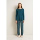 Γυναικεία Micromodal Πυτζάμα με Μακρύ Μανίκι GREEN ATLANTIC (25148-GREEN ATLANTIC) Γυναικεία Micromodal Πυτζάμα με Μακρύ Μανίκι GREEN ATLANTIC (25148-GREEN ATLANTIC)