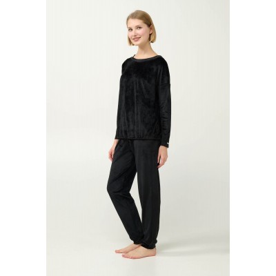 Γυναικεία Μονόχωμη Φόρμα Velvet BLACK (23084-BLACK)