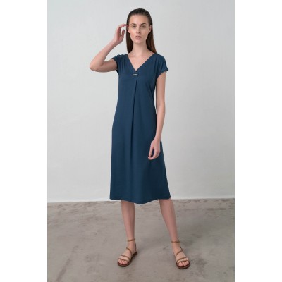 Φόρεμα με Κοντό Μανίκι BLUE MARINE (16925-BLUE MARINE)