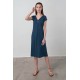 Φόρεμα με Κοντό Μανίκι BLUE MARINE (16925-BLUE MARINE)