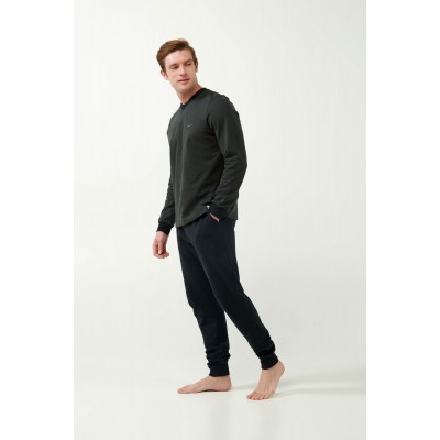 Φούτερ Φόρμα Σπιτιού με Μανσέτες GREEN FOREST NIGHT (21732-GREEN FOREST NIGHT)