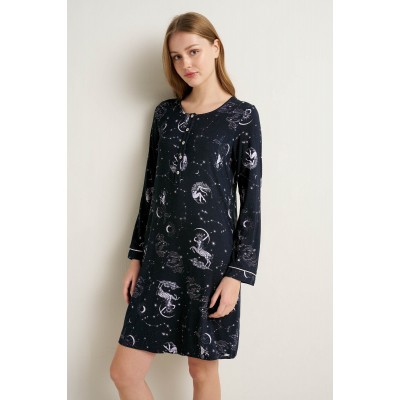 Micromodal Νυχτικό με Πατιλέτα BLUE (25110-BLUE)