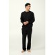 Ανδρική Μονόχρωμη Φούτερ Φόρμα BLACK (23711-BLACK) Ανδρική Μονόχρωμη Φούτερ Φόρμα BLACK (23711-BLACK)