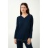 Πυτζάμα Micromodal με V Λαιμόκοψη BLUE (21014-BLUE)