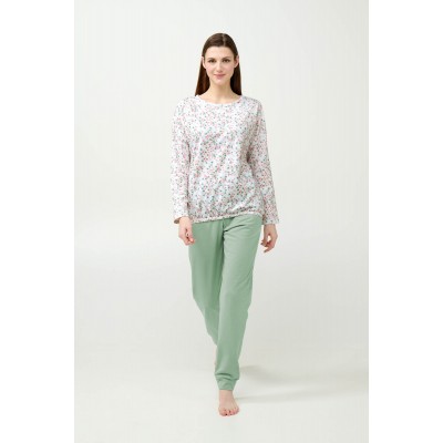 Γυναικεία Φούτερ Πυτζάμα με Μανσέτες GREEN FROSTY (23252-GREEN FROSTY)