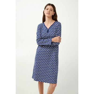 Interlock Νυχτικό σε Ρουστίκ Μοτίβο BLUE PRINT (21405-BLUE PRINT)