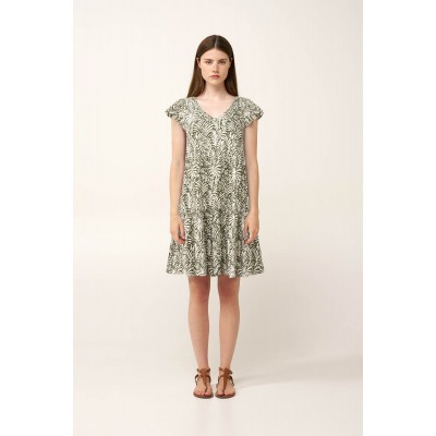 Καλοκαιρινό Jungle Φόρεμα από Ποπλίνα GREEN IVY (24444-GREEN IVY)