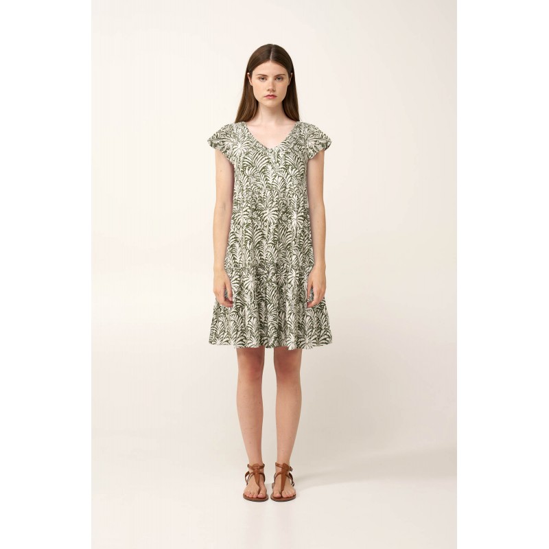Καλοκαιρινό Jungle Φόρεμα από Ποπλίνα GREEN IVY (24444-GREEN IVY)