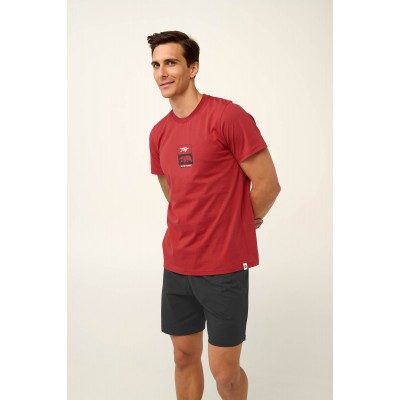 Βαμβακερή Ανδρική Πυτζάμα με Τύπωμα RED HOT PEPPER (24907-RED HOT PEPPER)