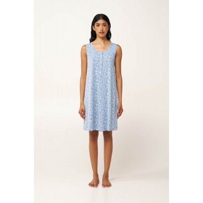 Micromodal Αμάνικο Νυχτικό με Πατιλέτα BLUE RAIN (24091-BLUE RAIN)