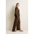 Γυναικεία Viscose Μπλούζα με Μακρύ Μανίκι BROWN (25161-BROWN)