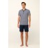 Βαμβακερή Ανδρική Πυτζάμα με Πατιλέτα BLUE (22676-BLUE)