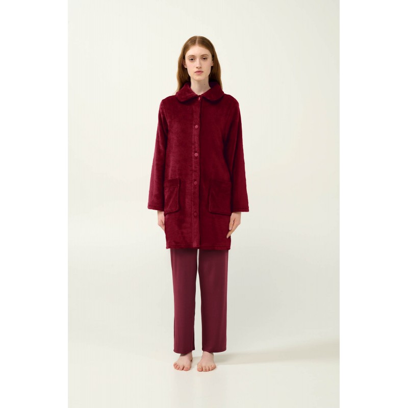 Γυναικεία Κουμπωτή Fleece Ρόμπα RED PORTO (23362-RED PORTO) Γυναικεία Κουμπωτή Fleece Ρόμπα RED PORTO (23362-RED PORTO)