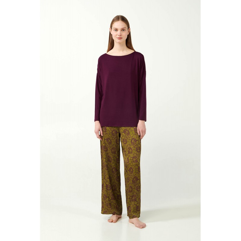 Πυτζαμα Viscose με Φλοράλ Μοτίβο VIOLET (21110-VIOLET) Πυτζαμα Viscose με Φλοράλ Μοτίβο VIOLET (21110-VIOLET)