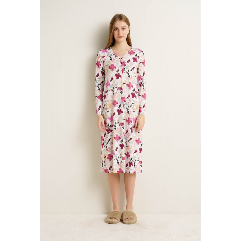 Micromodal Νυχτικό με V Λαιμόκοψη MAUVE MISTY (25070-MAUVE MISTY) Micromodal Νυχτικό με V Λαιμόκοψη MAUVE MISTY (25070-MAUVE MISTY)